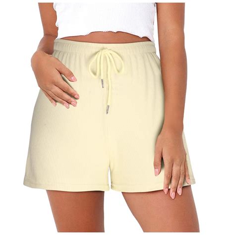Womens Bermuda Shorts - Casual Comfy Moisture Wicking Shorts, High ...