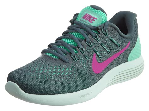 Buy Nike Women s Lunarglide 8 Running Shoe Green Glow/fire Pink Hst Cnn ...