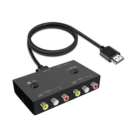 Buy 2AV to HDMI Converter Double RCA to HDMI Converter, 2 RCA Input ...