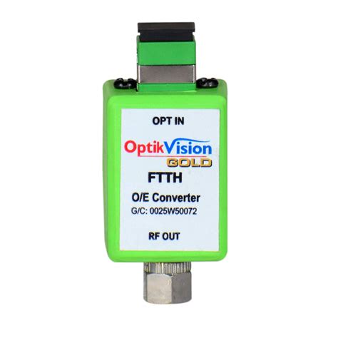 Optik vision gold FTTH 1 Way { Male pin } Powerless Node Optical ...