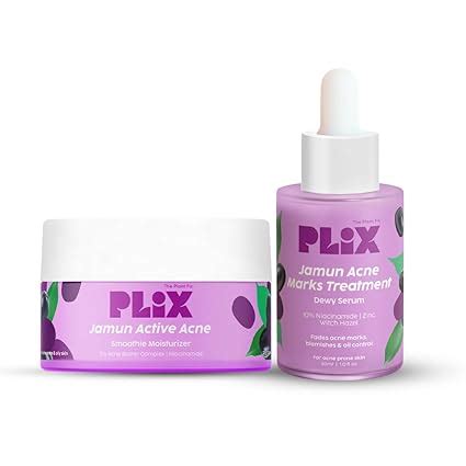 PLIX - THE PLANT FIX Niacinamide Jamun Moisturizer and Serum Combo(30 ...