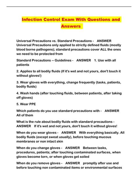 Infection Control Exam Practice Test 的图像结果