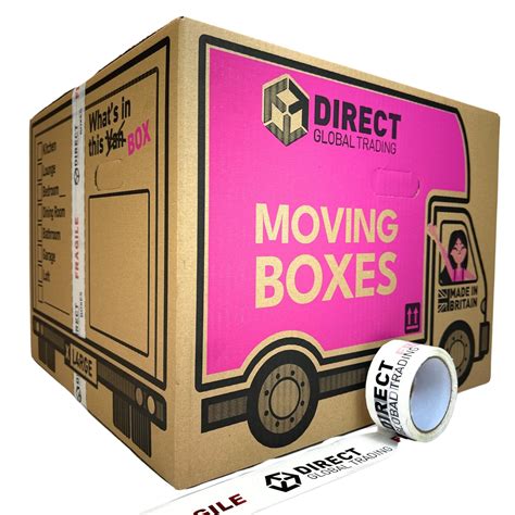 10 Strong Extra Large Cardboard Storage Packing Moving House Boxes ...