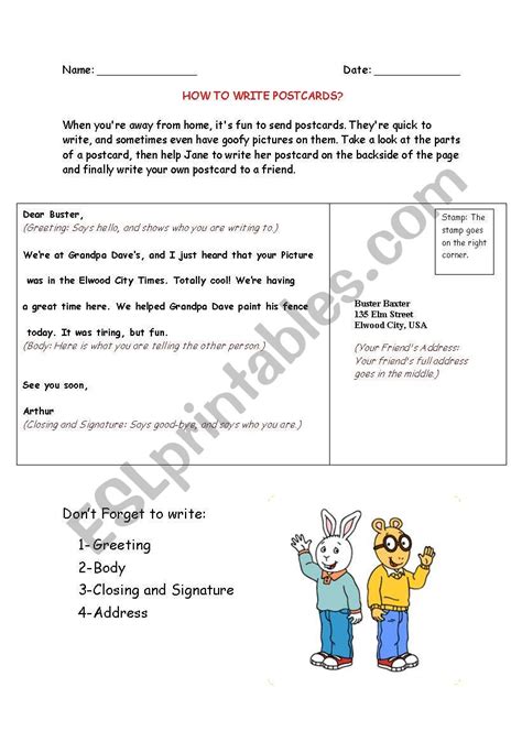 Image result for Post Writing Task Worksheet