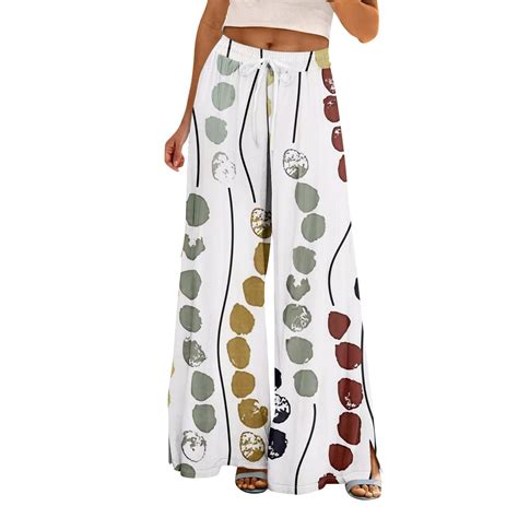 Jxximdong Palazzo Pants for Women, Petite High Waist Wide Leg Summer ...