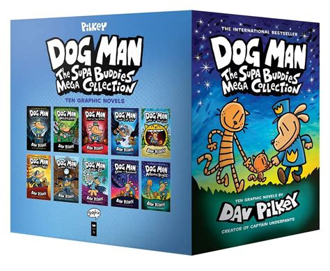 Dog Man Series: Supa Buddies Mega Collection Comic Books #1-10 Box Set ...