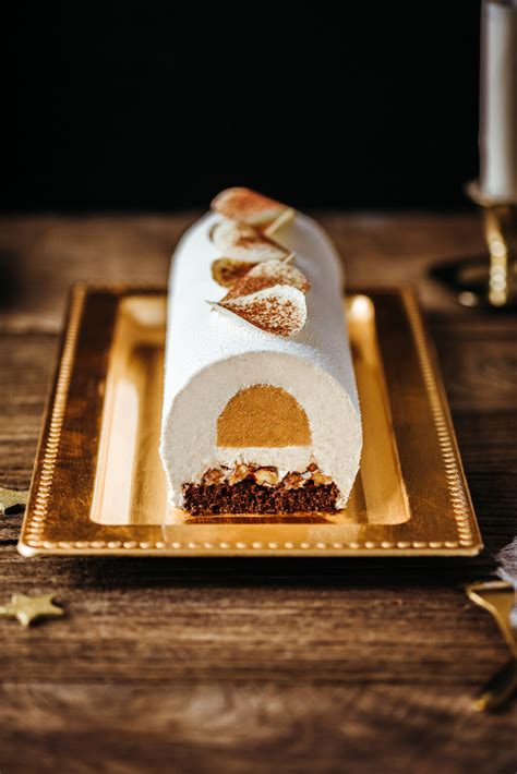 buche vanille caramel - Lilie Bakery