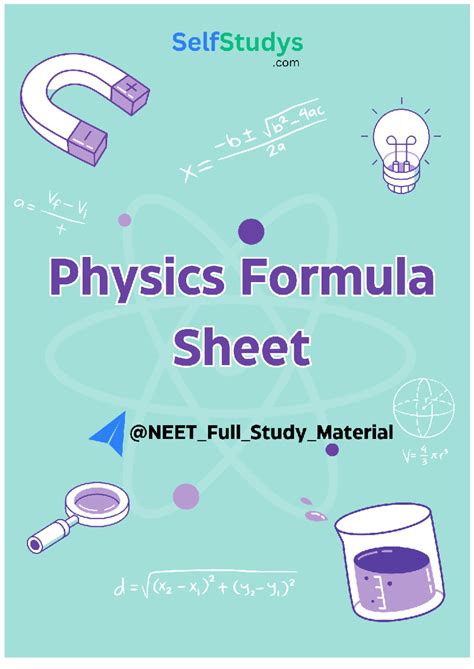 Physics Formula Sheet: Motion, Waves, and Thermodynamics (PHYS 101 ...