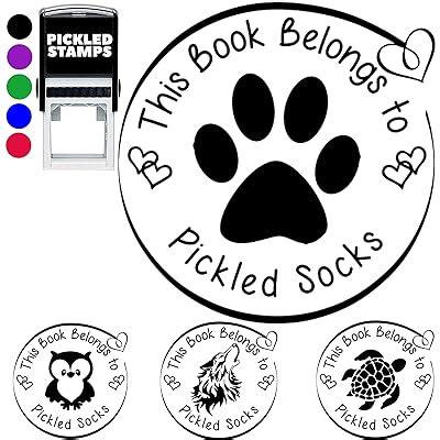 Pickled Stamps Personalized Self-Inking Kids Name Book Stamp - India | Ubuy