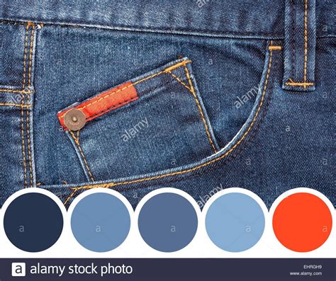 Blue Denim Jeans Color Palette