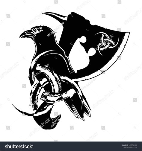 Viking Raven Symbol