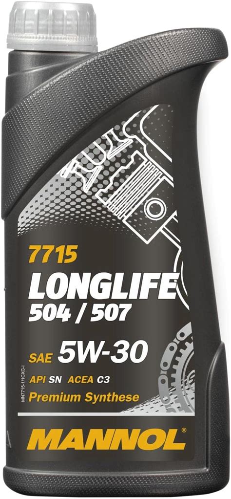 MANNOL 7715 LONGLIFE 504/507 SAE 5W-30 API SN ACEA C3 FULLY SYNTHETIC ...