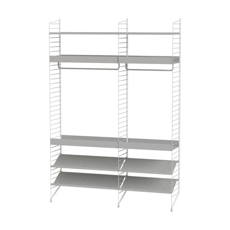 Etagère modulable en acier gris 140 x 200 x 30 cm Combinaison C ...