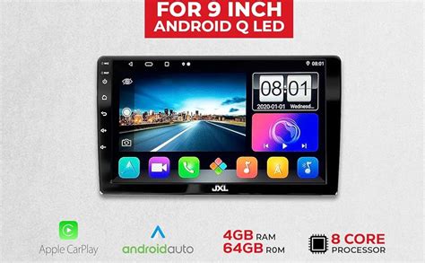 JXL 9 inch Car Android Player 4GB/64GB, Apple Car Play, DSP 32 Band EQ ...