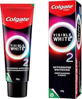 Visible White O2 Teeth Whitening Toothpaste 50G(Pack Of 2) - Price History