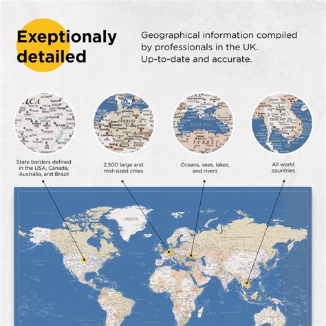 Accurate World Map Poster 的图像结果