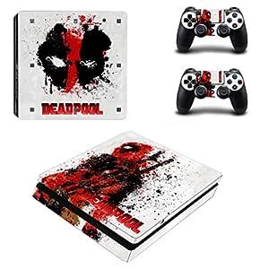 Elton Dead pool (White and Red) Theme 3M Skin Sticker Cover for PS4 ...