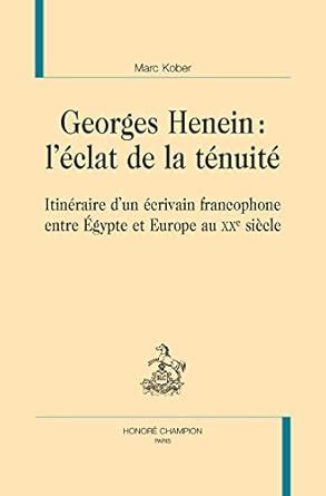 Amazon.in: Buy Georges henein : l'eclat de la tenuite Book Online at ...