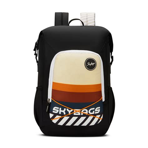 Skybags Yolo Black , Laptop Backpack, unisex, casual bag, Side bottle