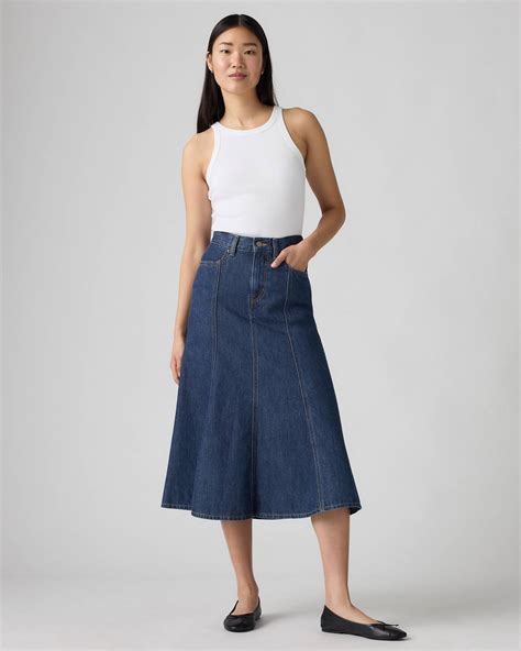 Fit And Flare Skirt - Medium Wash | Levi's® US