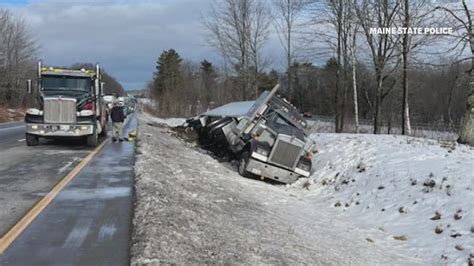 Tractor-trailer crash closes part of I-95 in Waterville ...