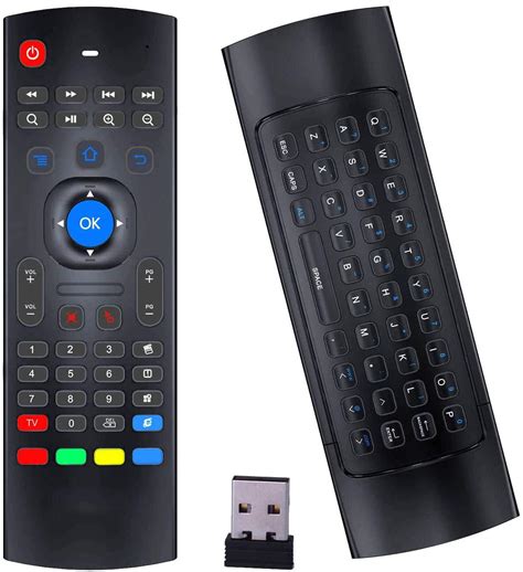 Microware mx3 air Remote Control, 2.4g Mini Wireless Keyboard Mouse ...
