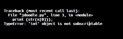 Image result for Int' Object Is Not Subscriptable