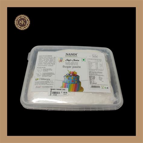 White Fondant | Sugar Paste | Nandi - 1kg – Sweetkraft | Baking supplies