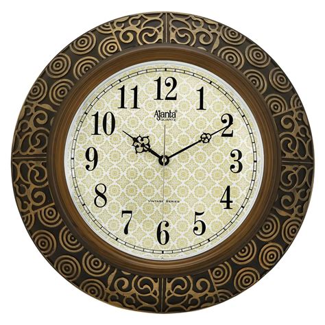 Buy Ajanta Wall Clock 15.7 Inch Wall Clock for Bedroom, Hall, Drawing ...