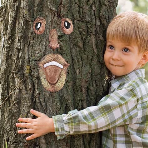 Karlsitek Tree Faces Decor Outdoor, Funny Old Man Tree, Resin India | Ubuy
