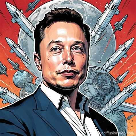elon musk portrait rockets space exploration Prompts | Stable Diffusion ...