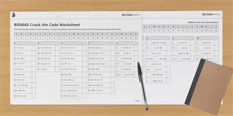 👉 BIDMAS Activity: Crack the Code | Beyond (teacher made)