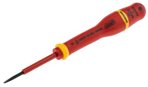 AT2.5X50VE Facom | Facom Slotted Insulated Screwdriver, 2.5 x 0.4 mm ...