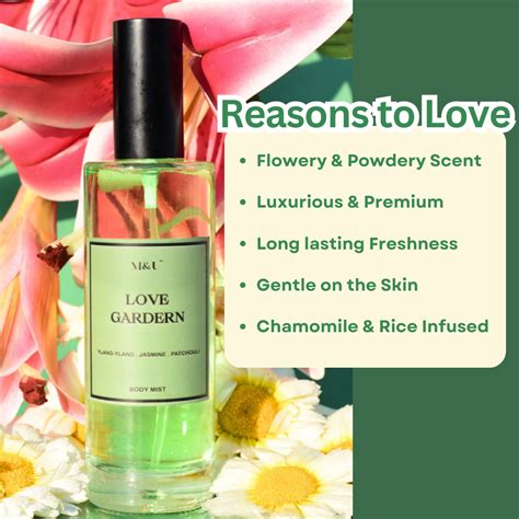 M&U Skin Love Garden Floral Jasmine Body Mist for Women – M&U Skin and ...