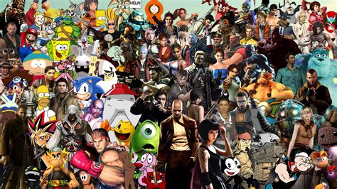 Popular Video Game Characters Wallpaper