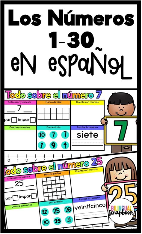 Numbers In Spanish 1 30