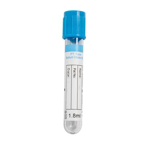 PT Tube Sodium Citrate Blue Top Pet Tube Blood Collection Tube ...