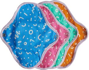 Rebelle Reusable Cloth Panty Liners (Pack of 4 | Regular-260mm ...