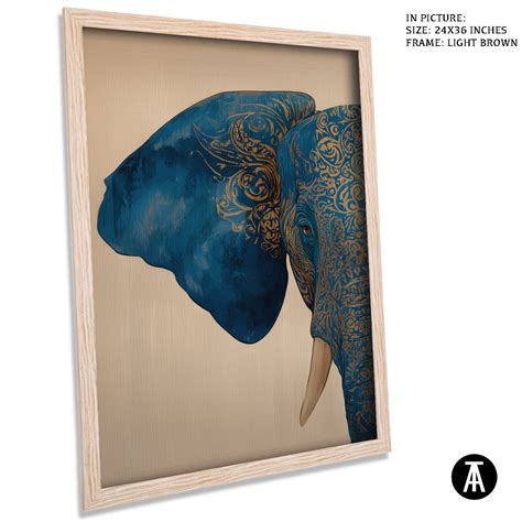 Blue Elephant by Textures of India | Buy Indian Art Online – TravelArty