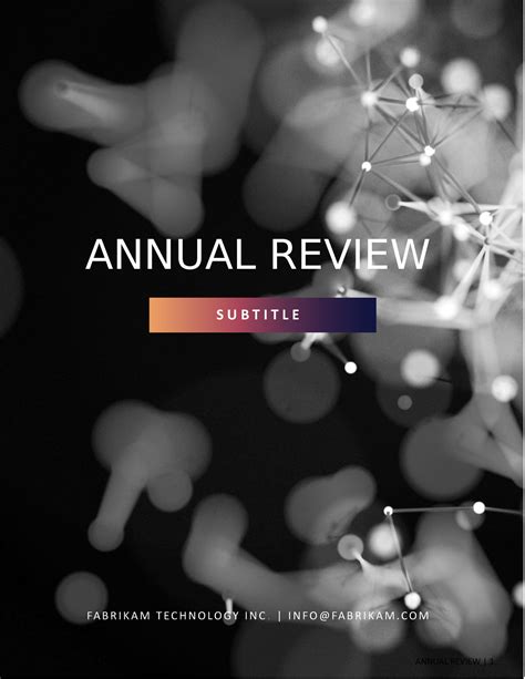 Annual Review - ANNUAL REVIEW S U B T I T L E FA B R I K A M T E C H N ...