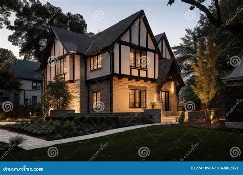 Modern Tudor Style House