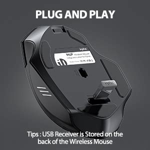 Amazon.in: Buy inphic Wireless Mouse, Ergonomic Wireless Rechargeable 2 ...