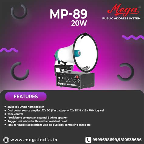 MP-89 P.A Megaphones