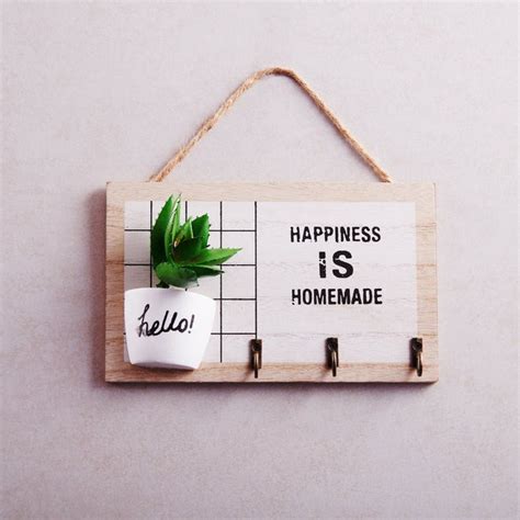 Wall Keyhooks - Happiness is Homemade — eazy wagon