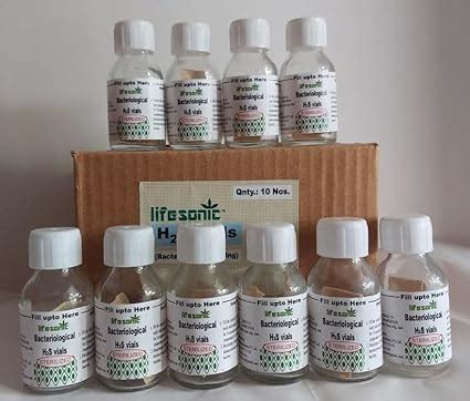 Lifesonic Laboratory H2S Vial for Water Testing Pack of 10 : Amazon.in ...