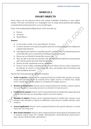 Module 4 - MODULE - Data and Analytics for IoT 4 An Introduction to ...
