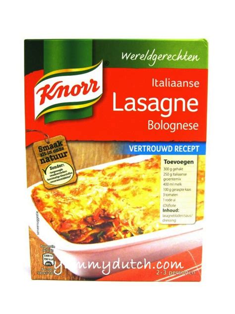 Italiaanse Lasagna Bolognese Knorr   Yummy Dutch