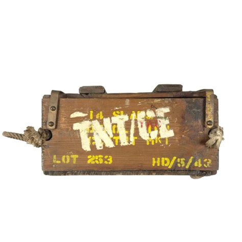 British CE/TNT MkI wooden crate – 1943 – JM-Militaria
