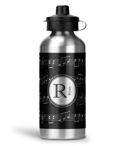 Musical Notes Water Bottle - Aluminum - 20 oz (Personalized ...