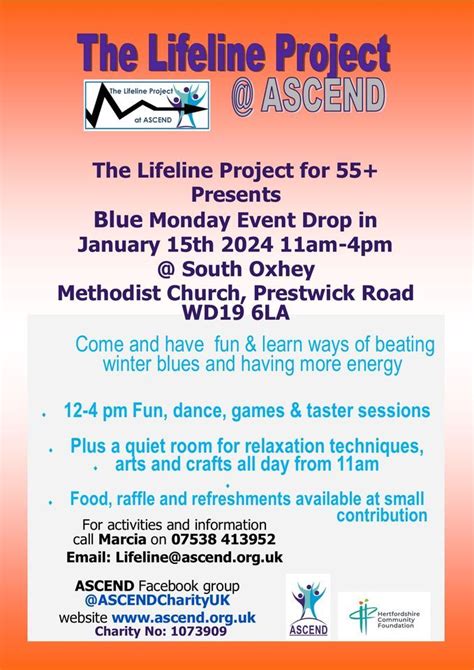 Blue Monday Event Drop in, New Hope United Methodist Church, Wallace ...